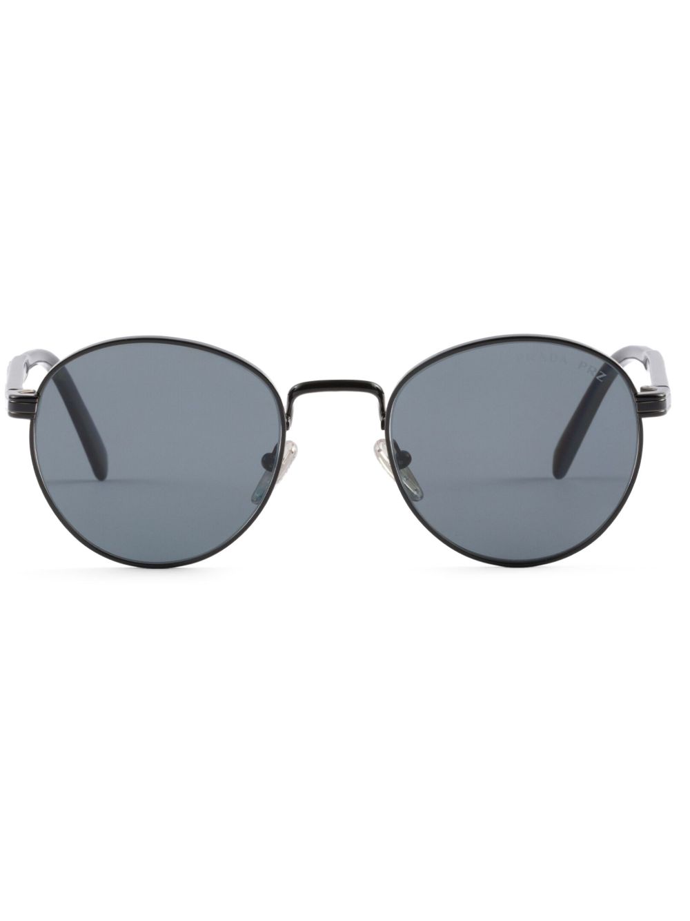 Prada Eyewear 圆框太阳眼镜 - 黑色