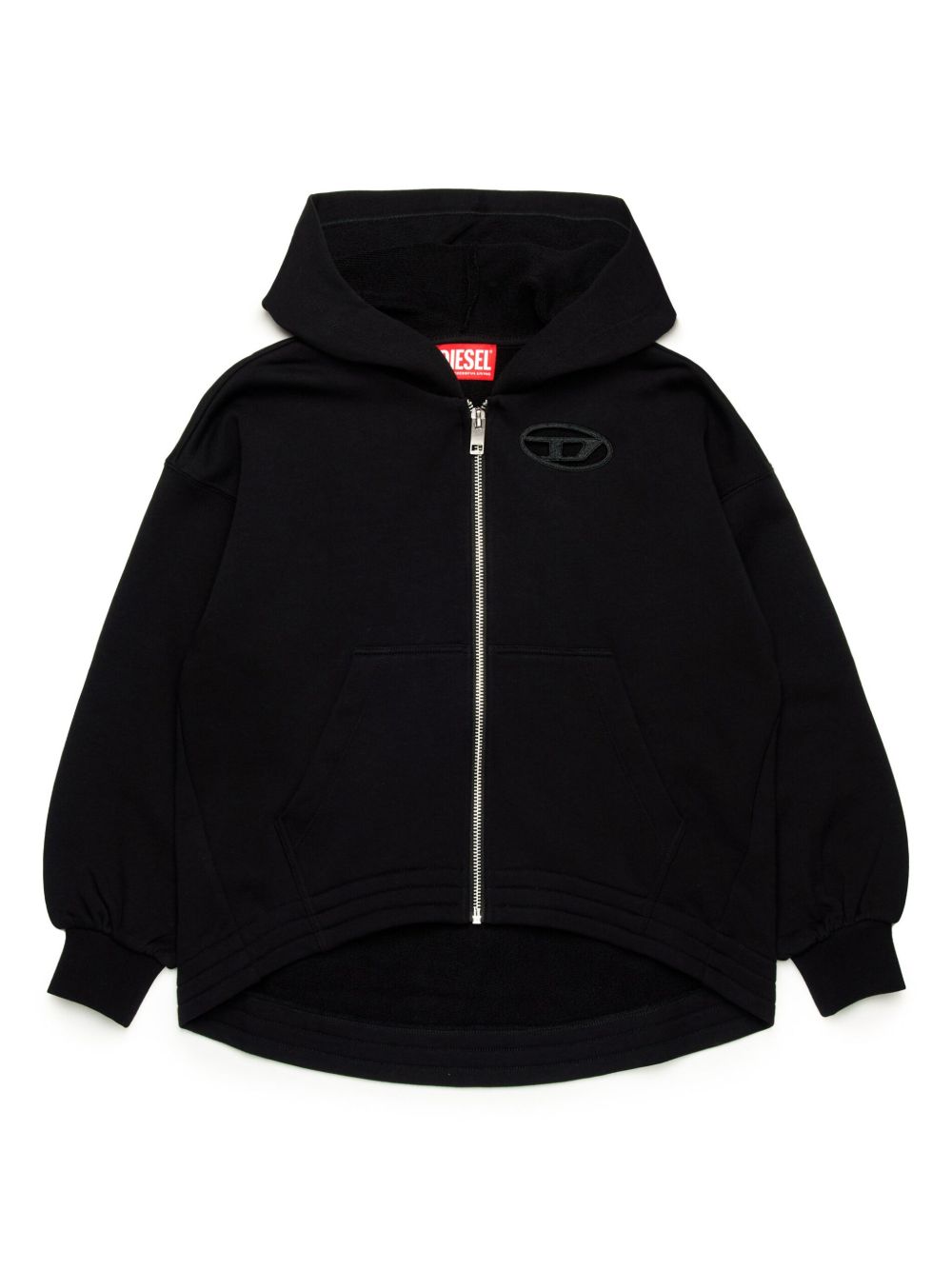Diesel Kids Oval D 连帽衫 - 黑色