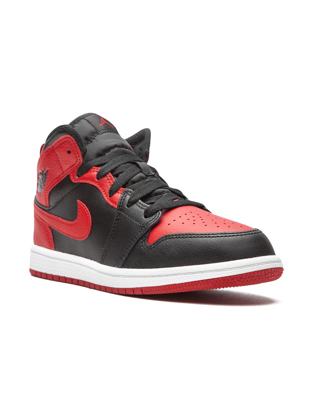 Jordan Kids Air Jordan 1 Mid 板鞋 - 黑色