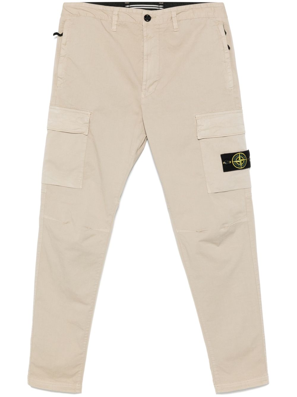 Stone Island 罗盘徽章锥形裤 - 中性色