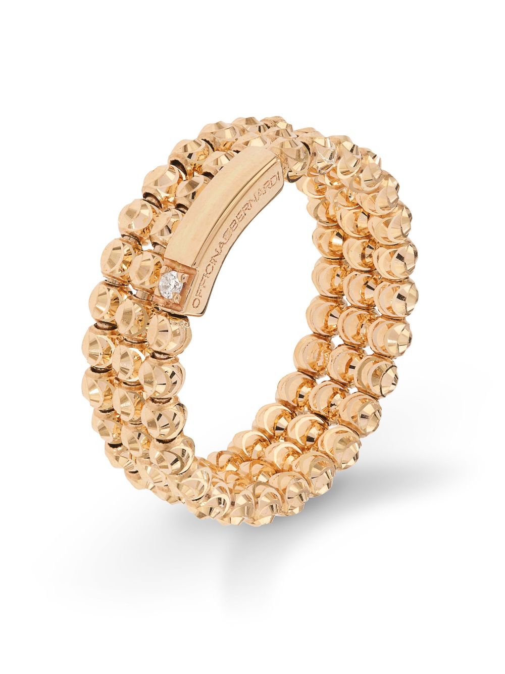 Officina Bernardi 18K黄金 Moon 钻石戒指 - 金色