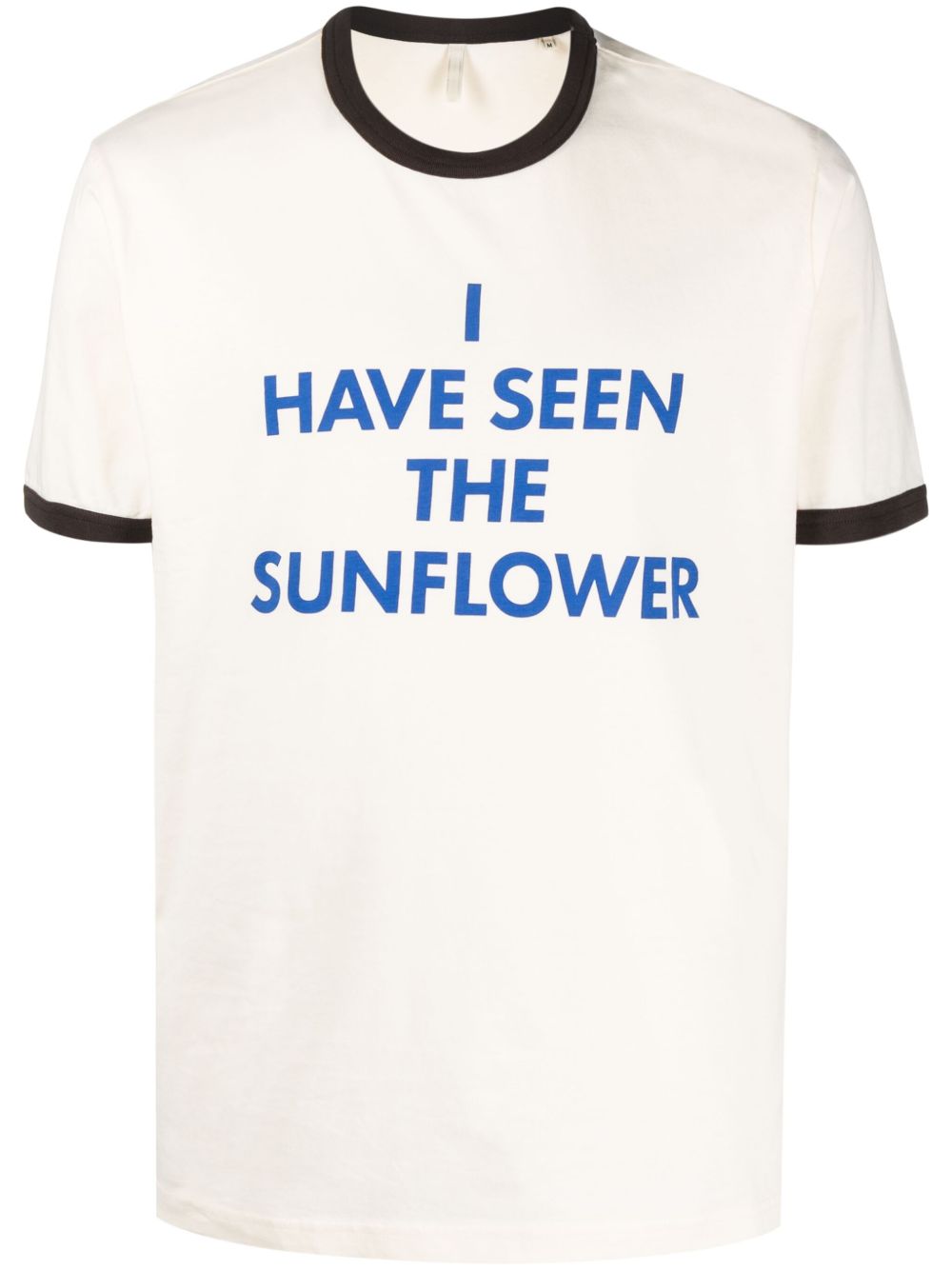 Sunflower 标语印花棉T恤 - 中性色