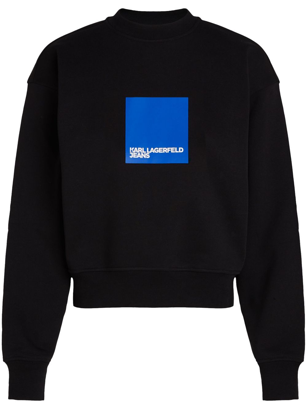 Karl Lagerfeld Jeans logo印花棉卫衣 - 黑色