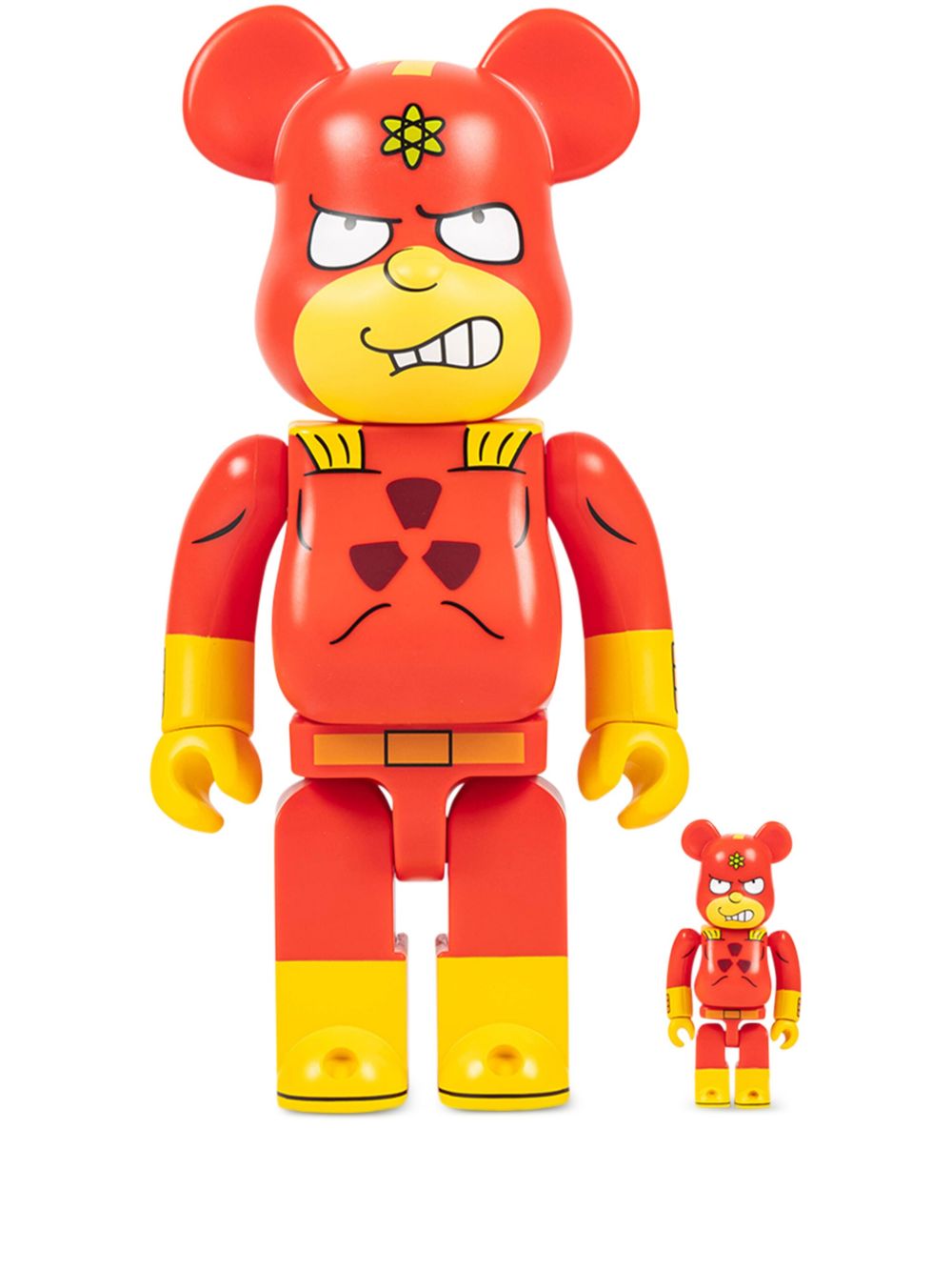 MEDICOM TOY x The Simpsons Radioactive Man BE@RBRICK 100% and 400% 模型玩具 - 红色