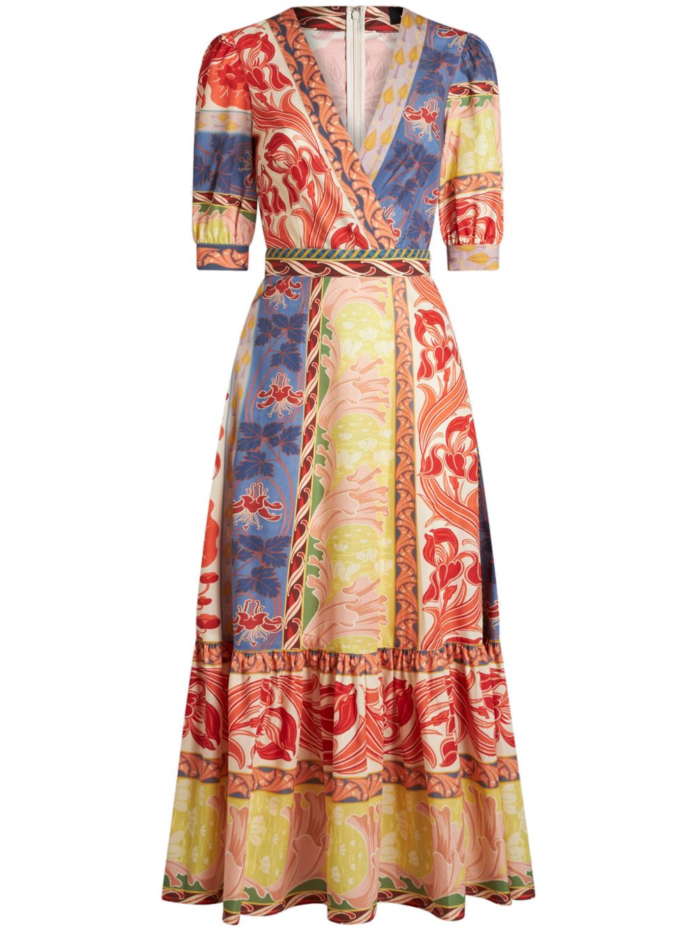 ETRO Summer 棉连衣裙 - 黄色