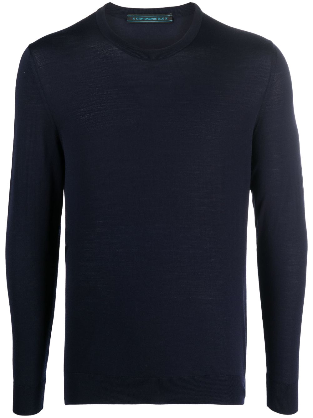 Kiton 长袖羊毛毛衣 - 蓝色