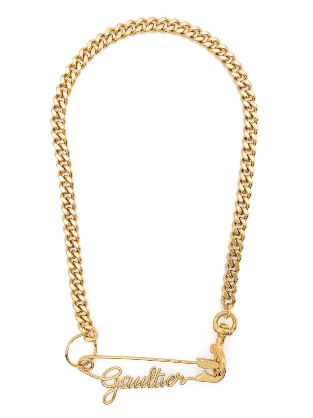 Jean Paul Gaultier Gaultier Safety Pin 链式项链 - 金色
