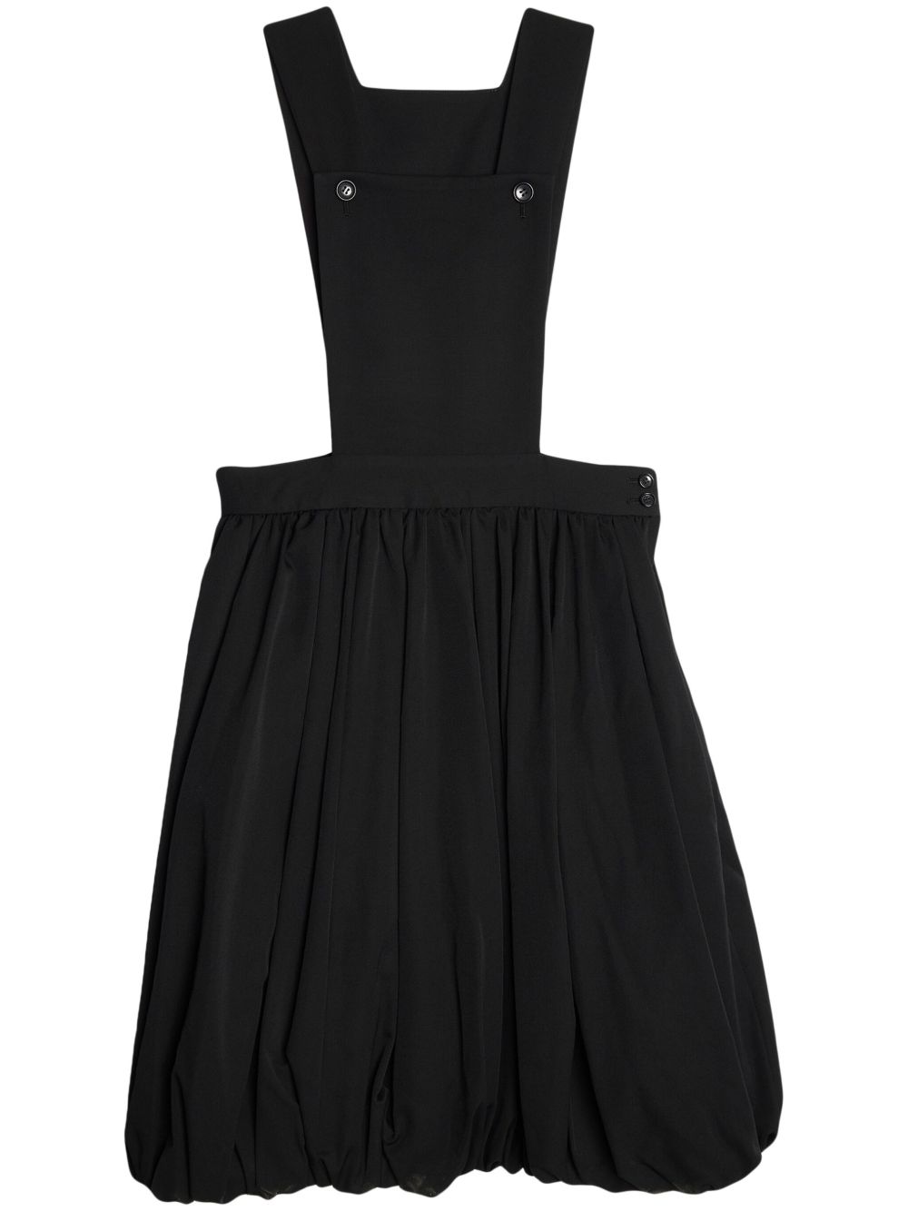Comme Des Garçons Girl 羊毛连体阔腿裤 - 黑色