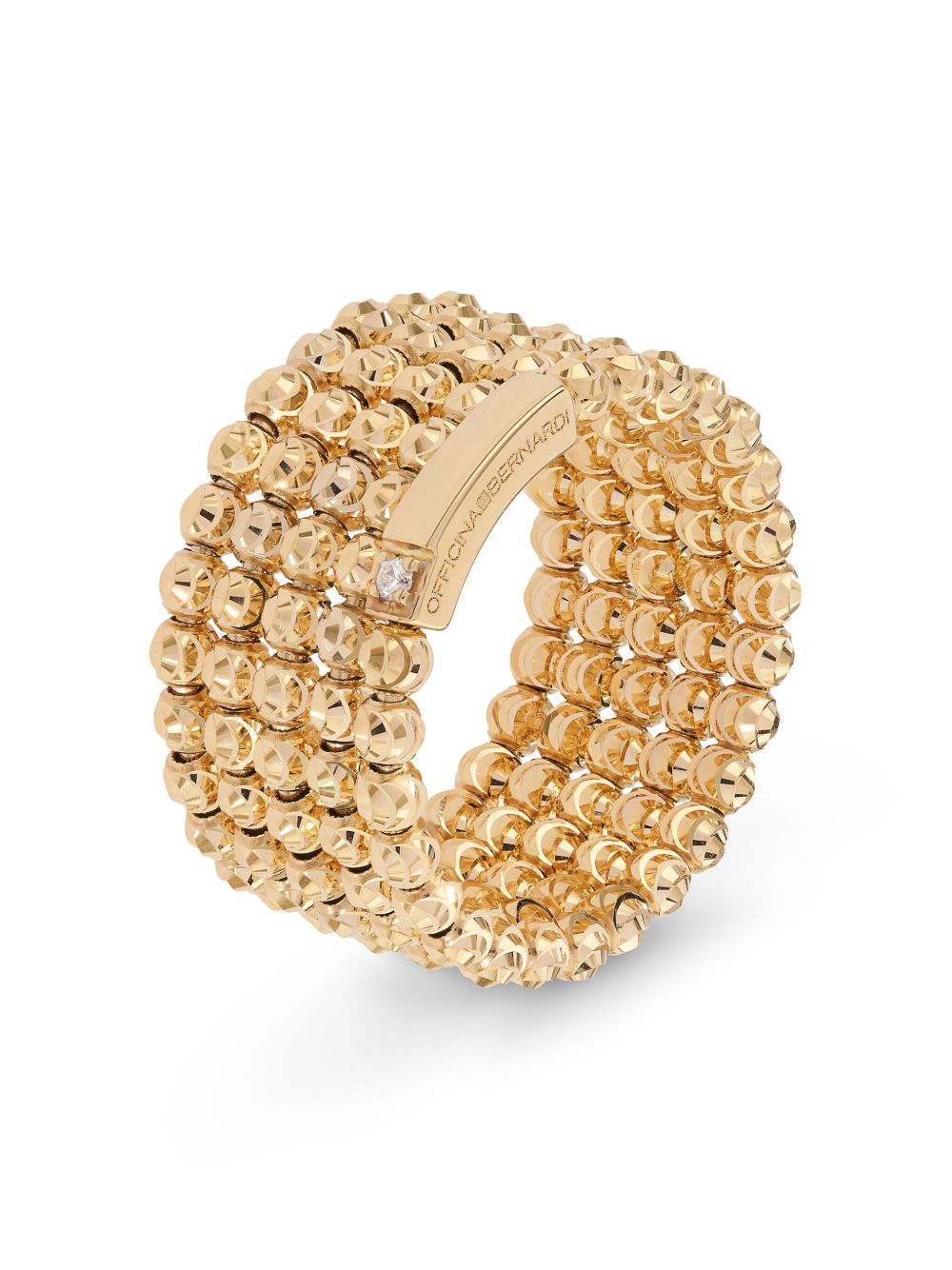 Officina Bernardi 18K黄金 Moon 钻石戒指 - 金色