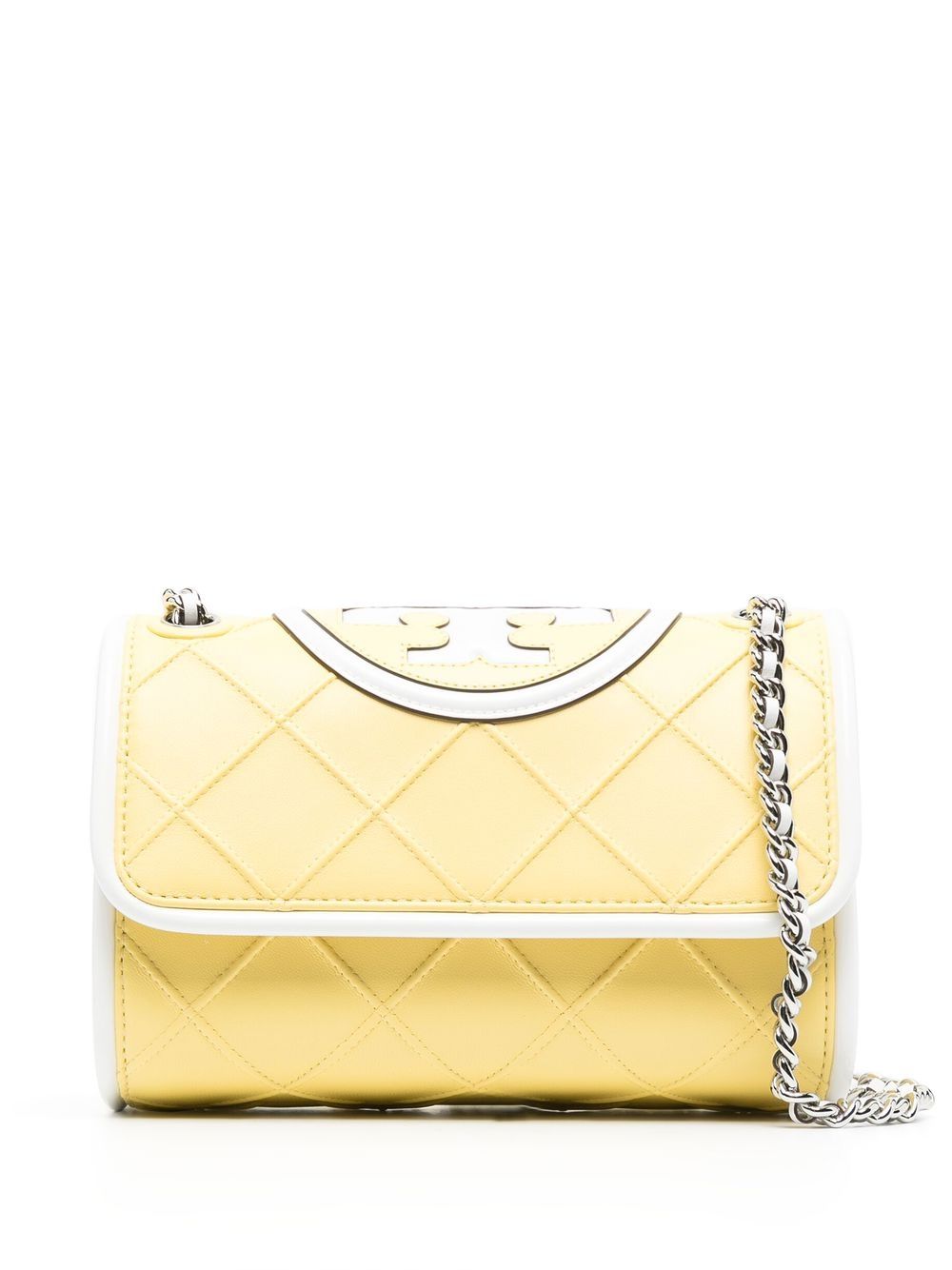 Tory Burch 压纹绗缝斜挎包 - 黄色