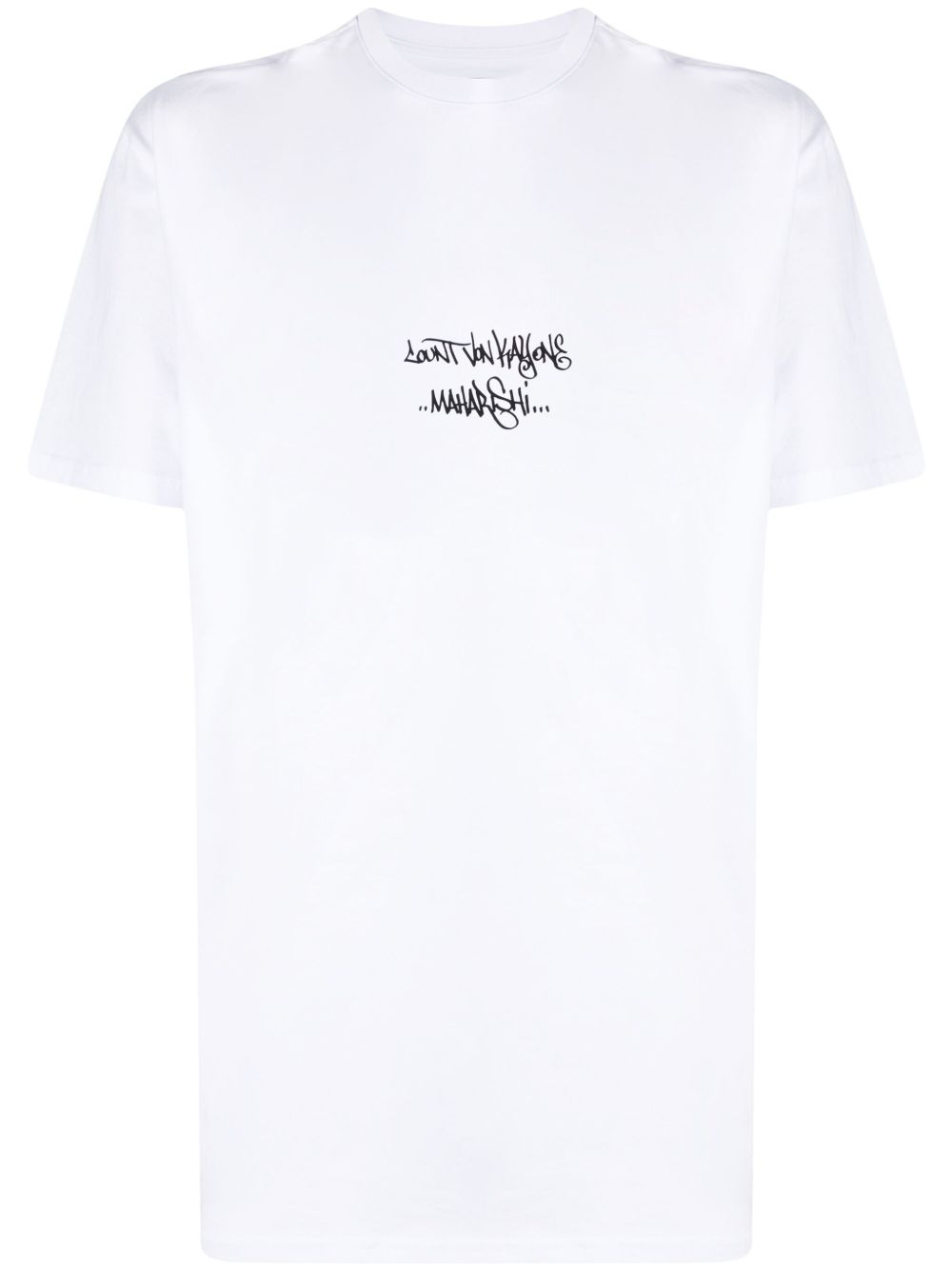Maharishi Distorted Dragon 棉T恤 - 白色