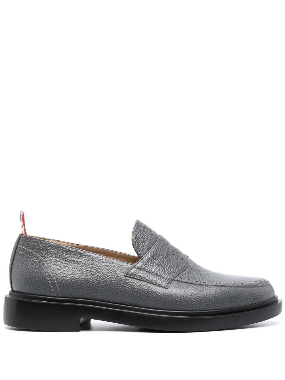 Thom Browne 经典皮质乐福鞋 - 灰色