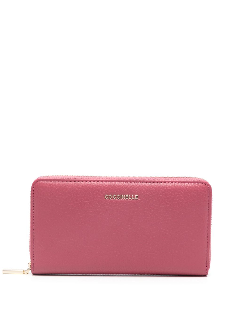 Coccinelle Metallic Soft 大号钱包 - 粉色