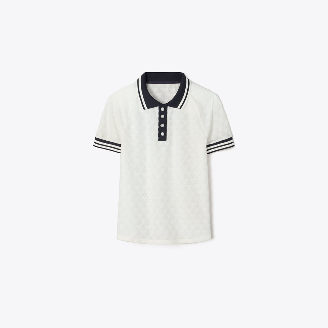 Tory Burch Terry Jacquard Polo