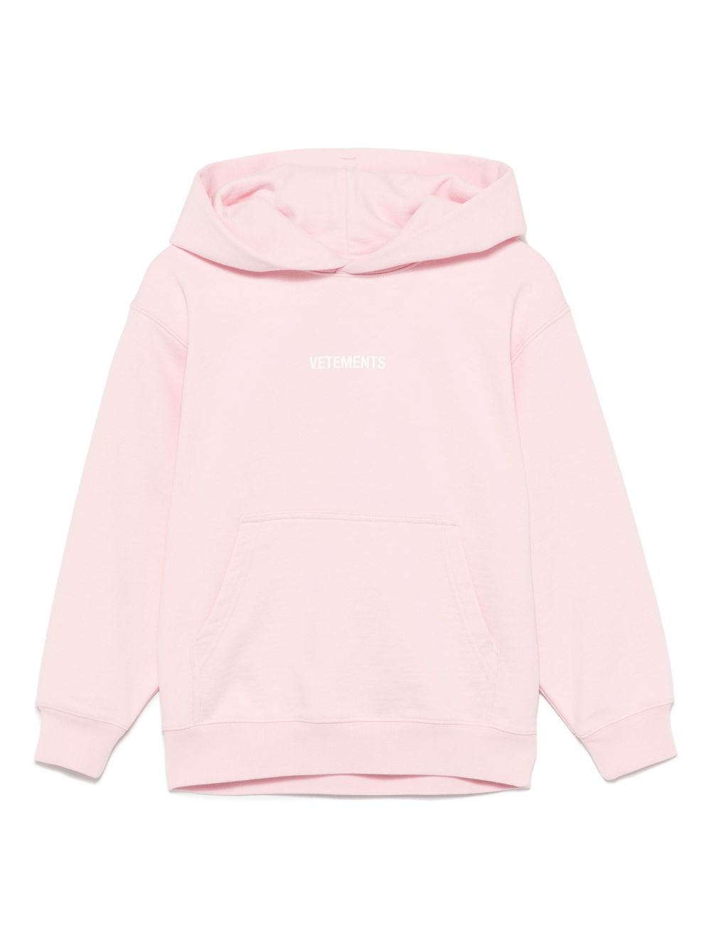 Vetements Kids logo印花连帽衫 - 粉色