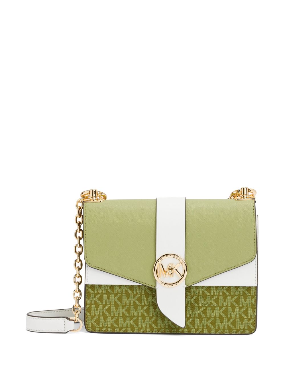 Michael Kors Greenwich 小号斜挎包 - 绿色