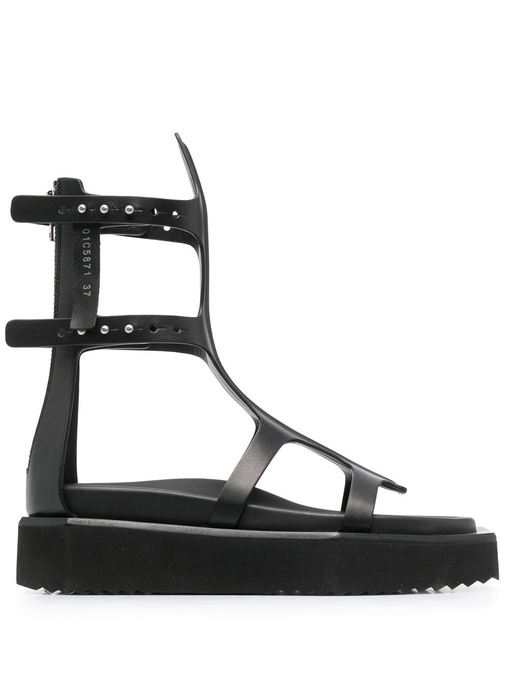 Rick Owens Turbo Cyclops Spartan 凉鞋 - 黑色