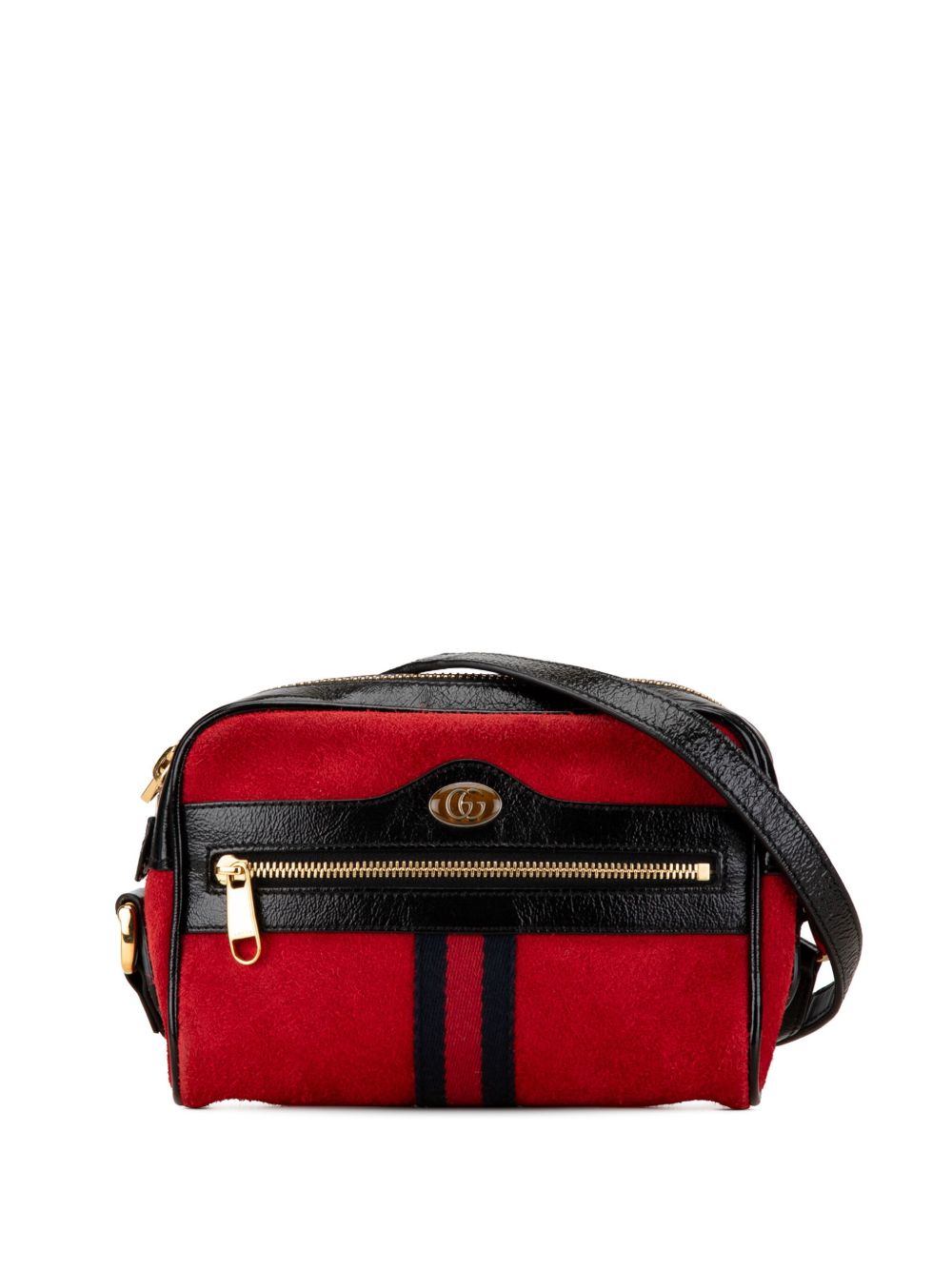 Gucci Pre-Owned Ophidia 迷你绒面皮斜挎包 （2016-2024年典藏款 ） - 红色