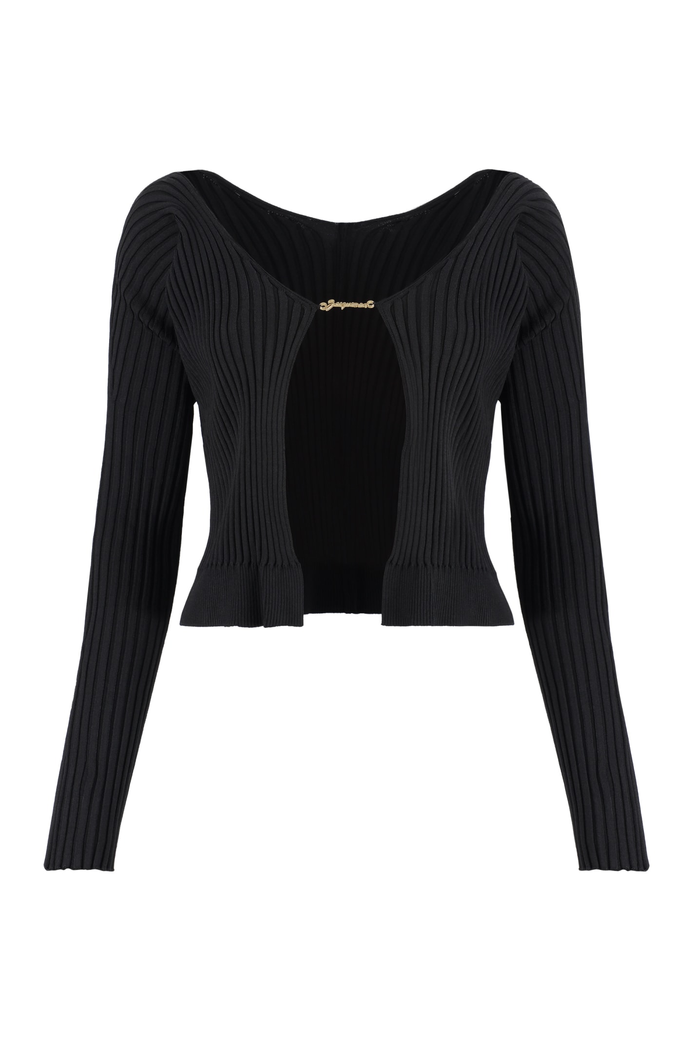 Jacquemus Pralu Logo Print Long Sleeve Top