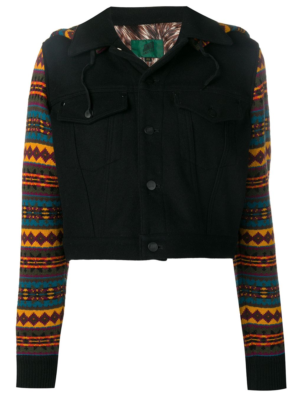 Jean Paul Gaultier Pre-Owned 古着针织夹克 - 黑色