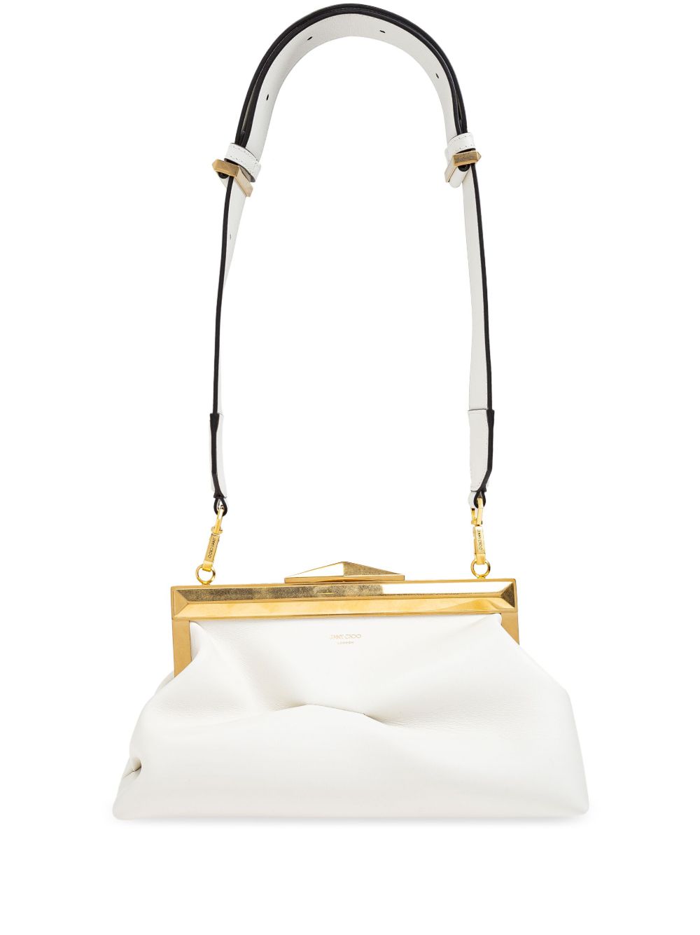Jimmy Choo Diamond Frame 手拿包 - 白色