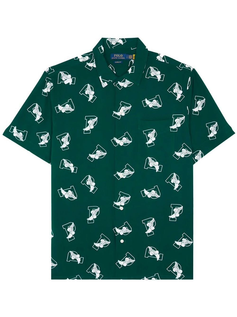 Polo Ralph Lauren P-Wing 印花衬衫 - 绿色