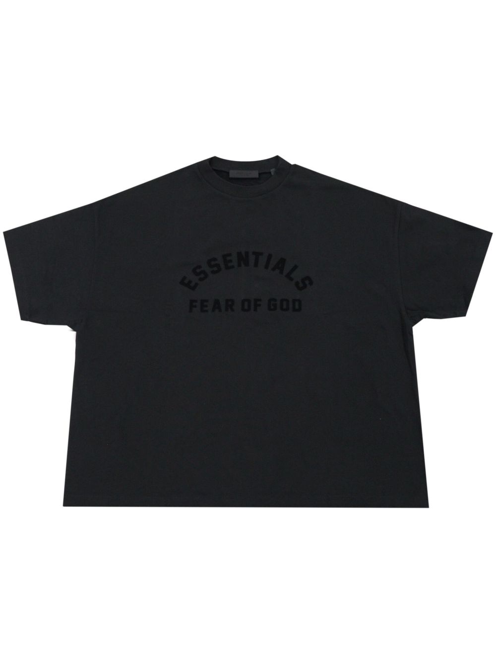 FEAR OF GOD ESSENTIALS logo印花棉T恤 - 黑色