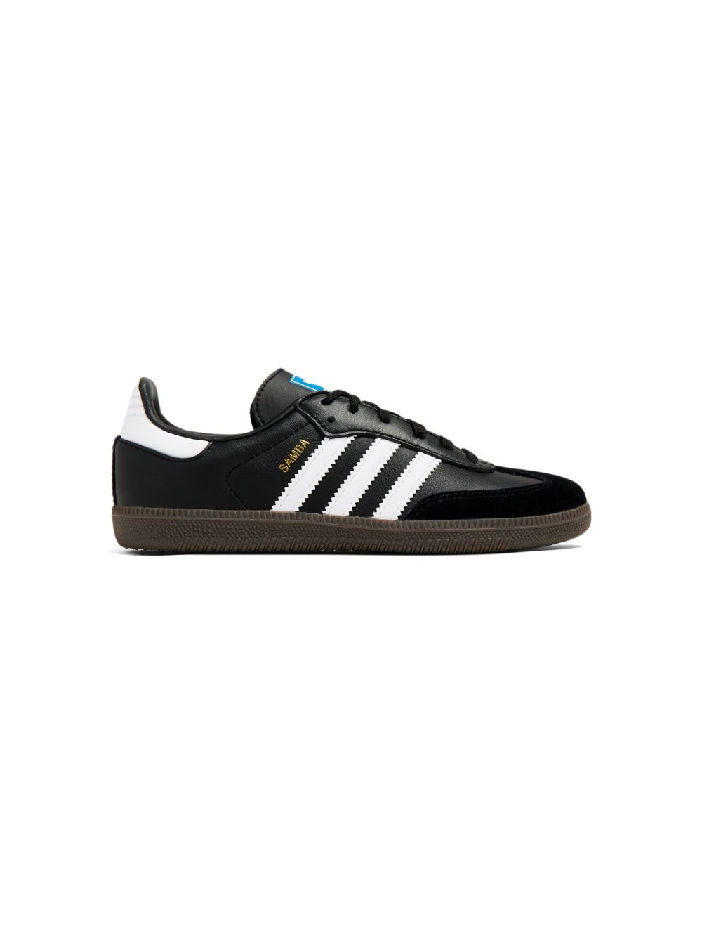 adidas Kids Samba OG C Black Gum 运动鞋 - 黑色