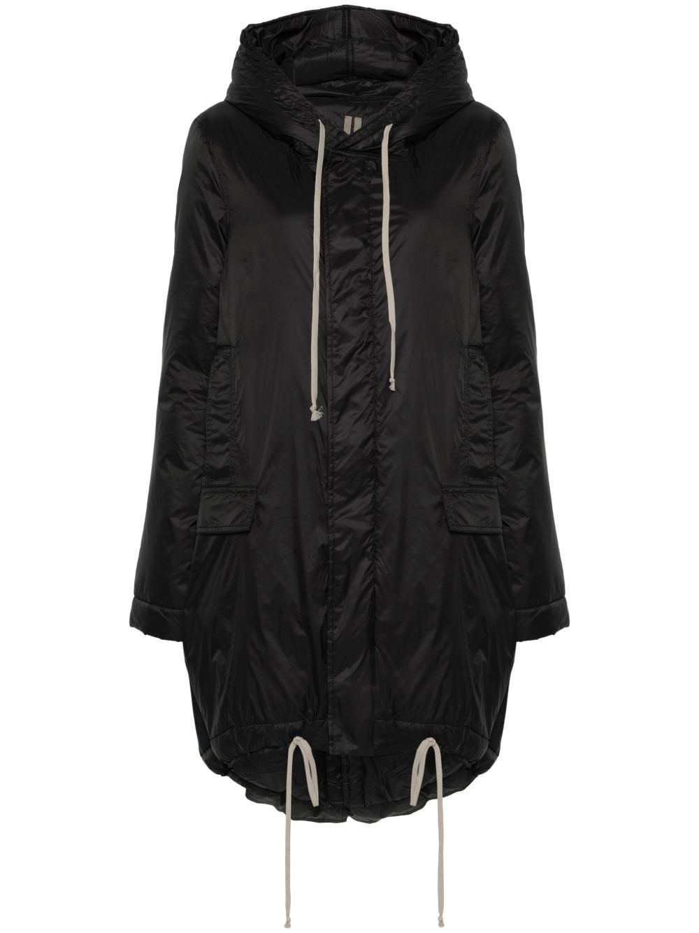 Rick Owens DRKSHDW Fishtail 派克大衣 - 黑色