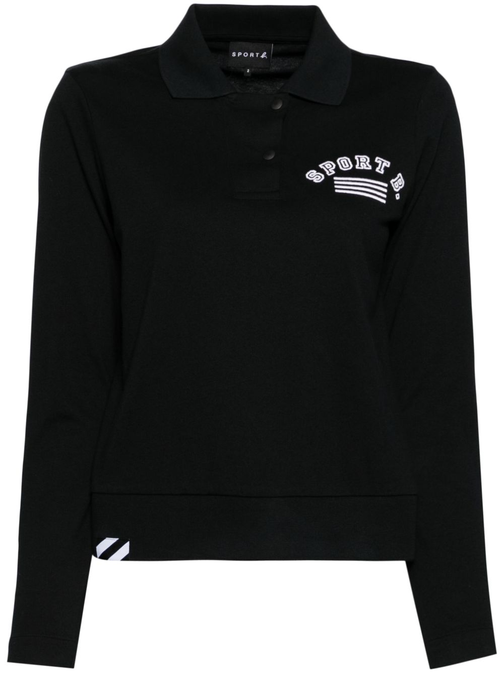 SPORT b. by agnès b. Authentic polo领上衣 - 黑色