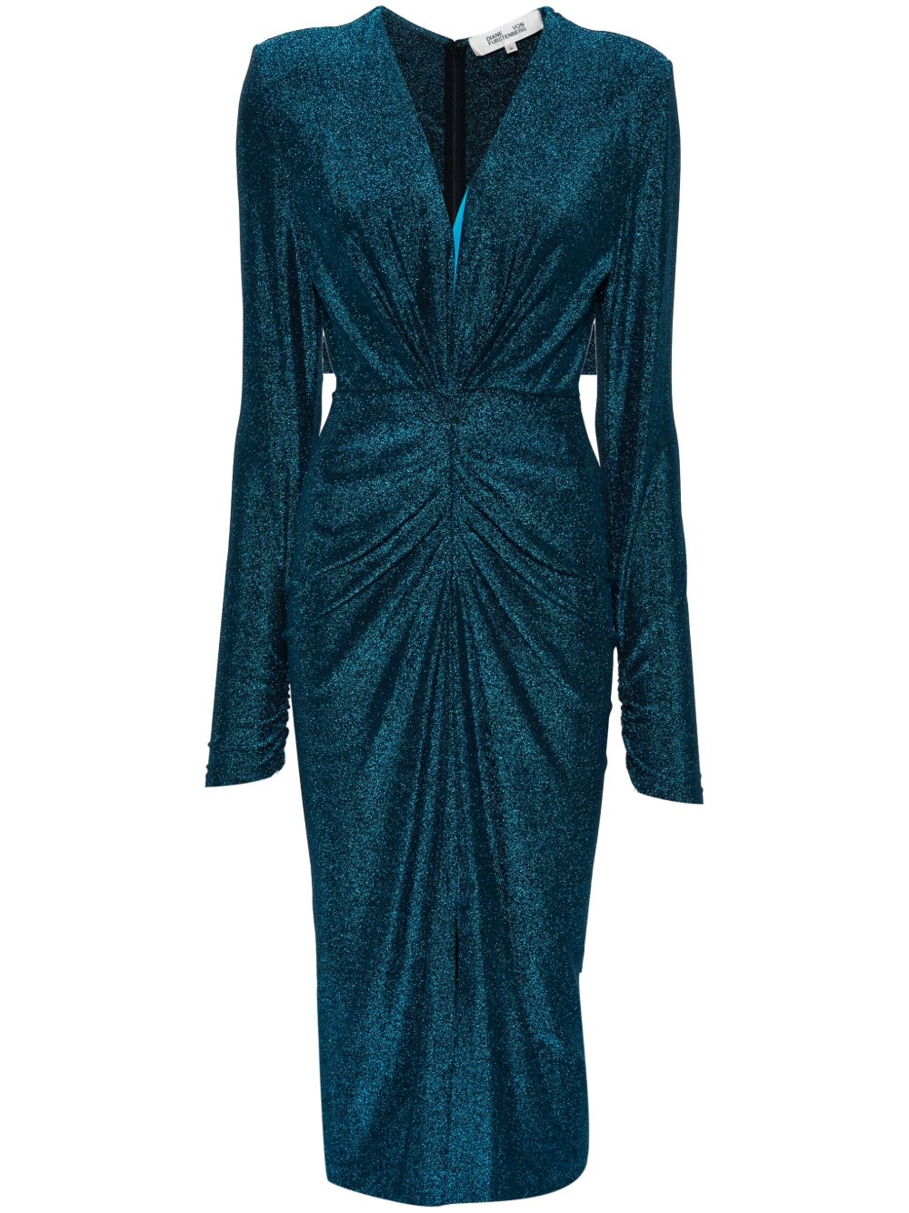 DVF Diane von Furstenberg Hades 中长连衣裙 - 蓝色