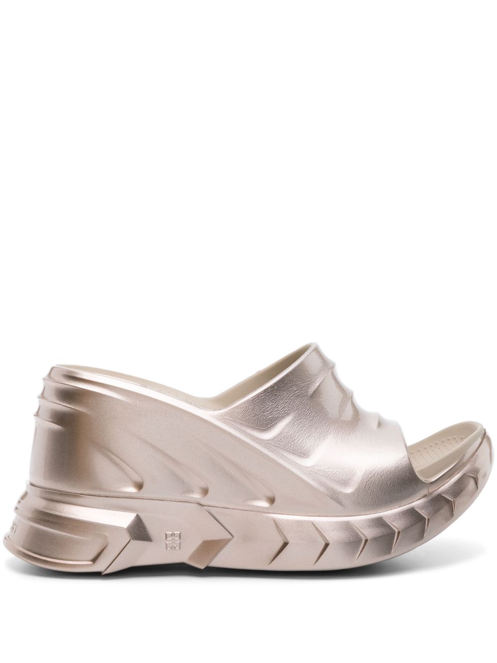 Givenchy Marshmallow 高坡跟人字拖 - 金色