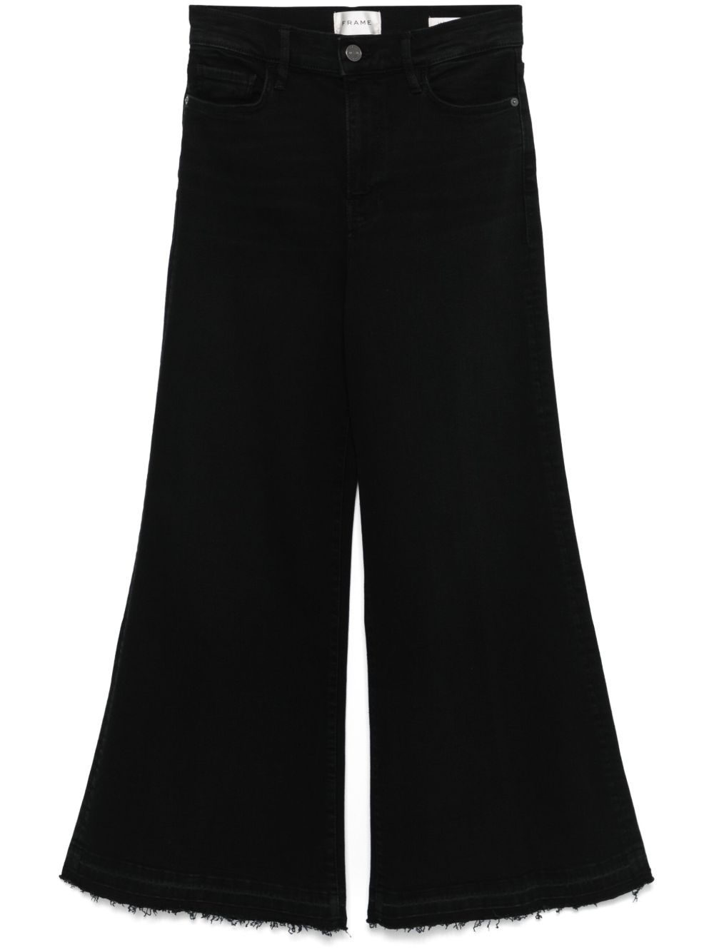 FRAME Le Palazzo Crop 牛仔裤 - 黑色