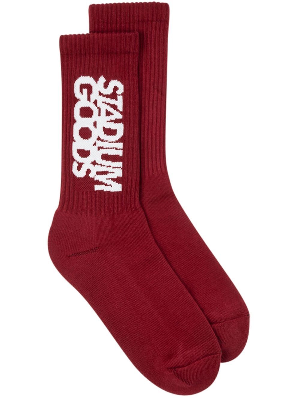 STADIUM GOODS® logo印花针织袜 - 红色