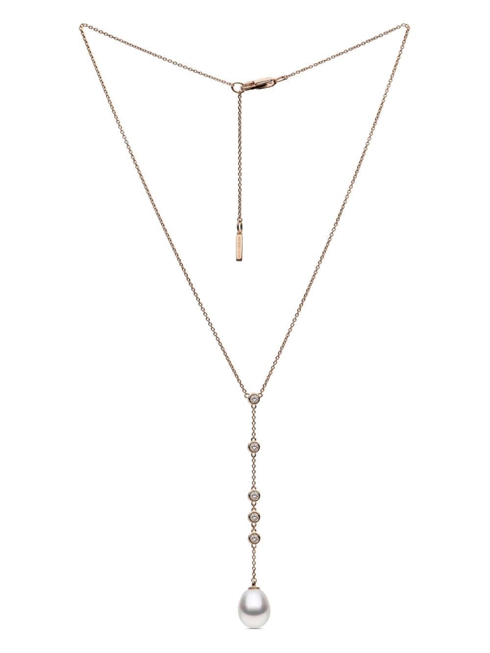 AUTORE MODA Portia 镀玫瑰金纯银珍珠项链 - 粉色