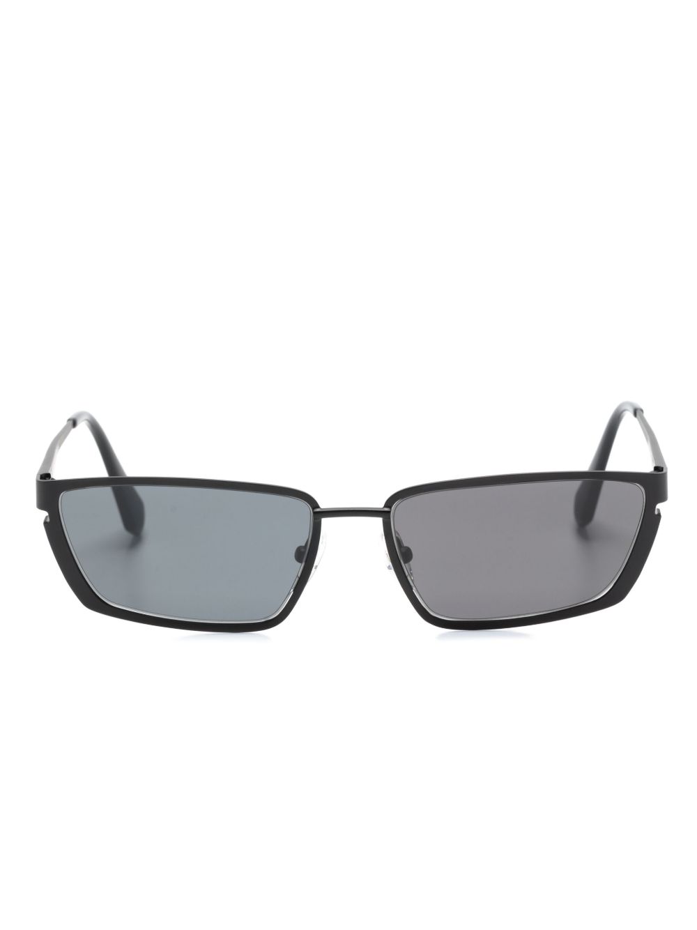 Off-White Eyewear 长方形框太阳眼镜 - 黑色