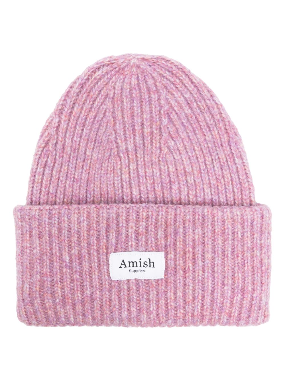AMISH 标贴套头帽 - 粉色