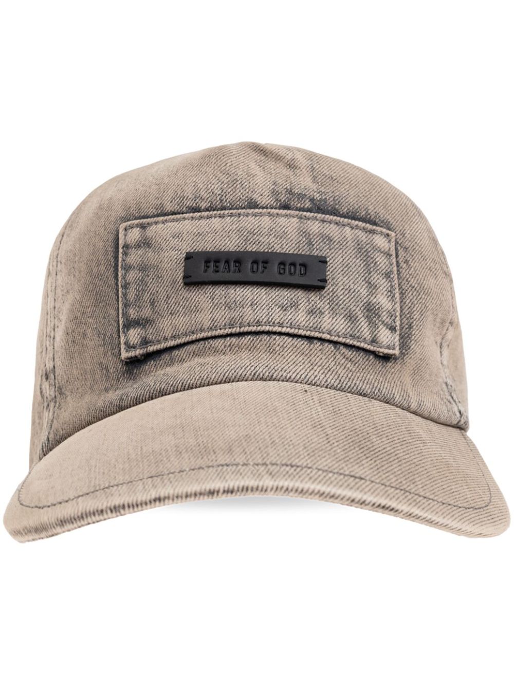 Fear Of God 标贴牛仔棒球帽 - 灰色
