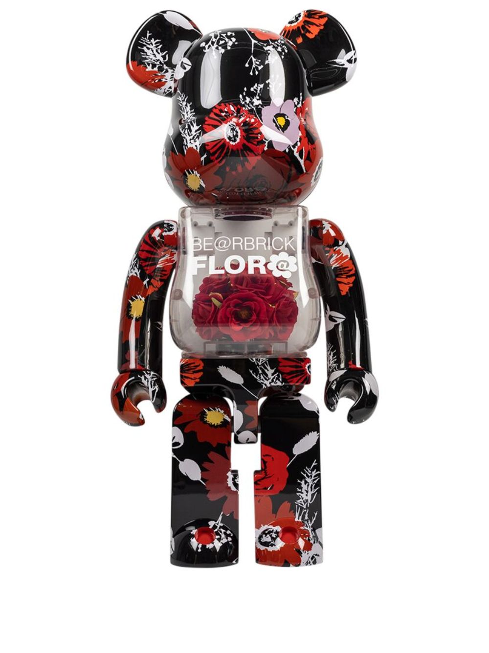 MEDICOM TOY Flora BE@RBRICK 1000% 模型玩具 - 黑色