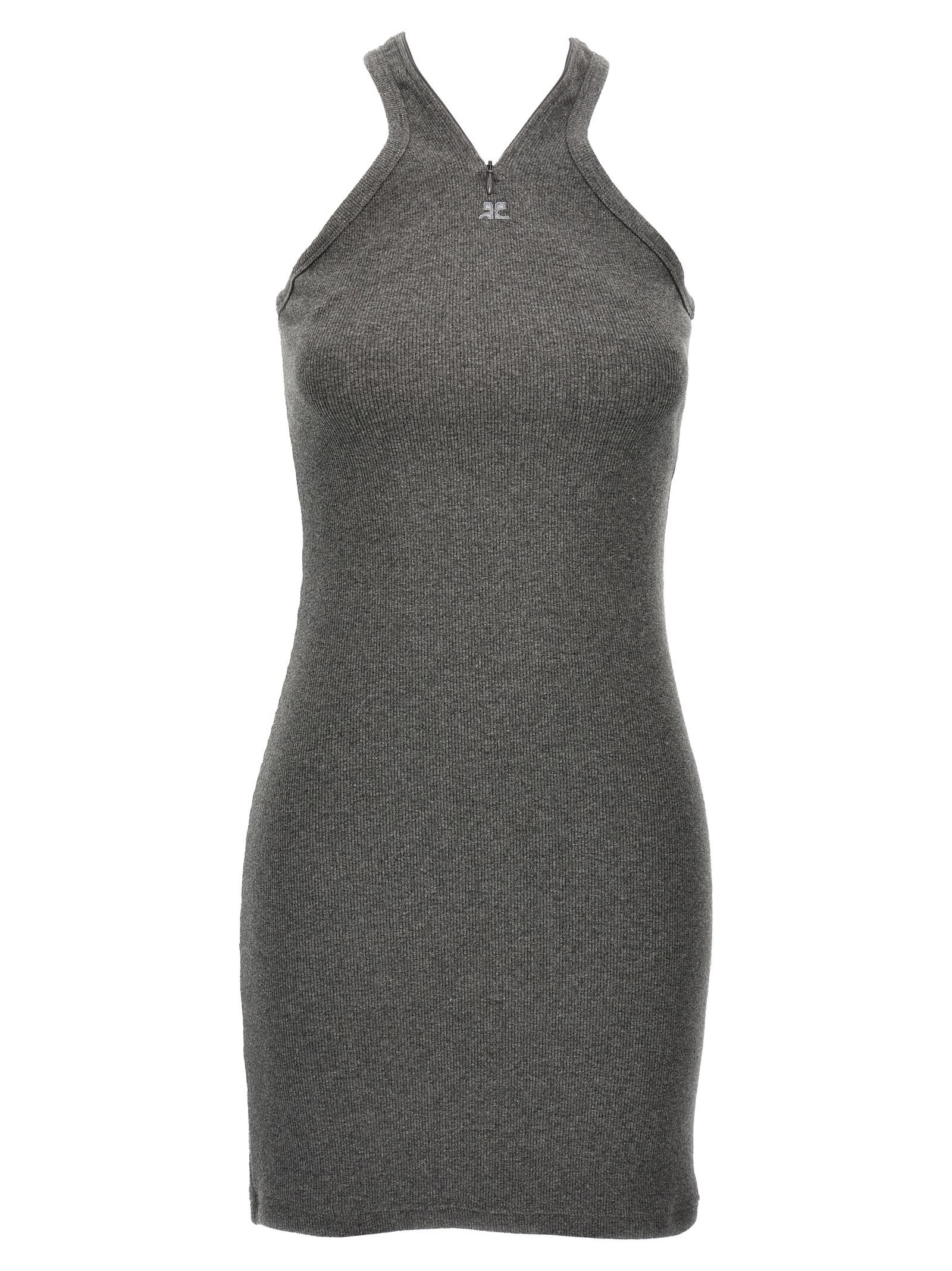 Courrèges 交叉90年代迷你连衣裙