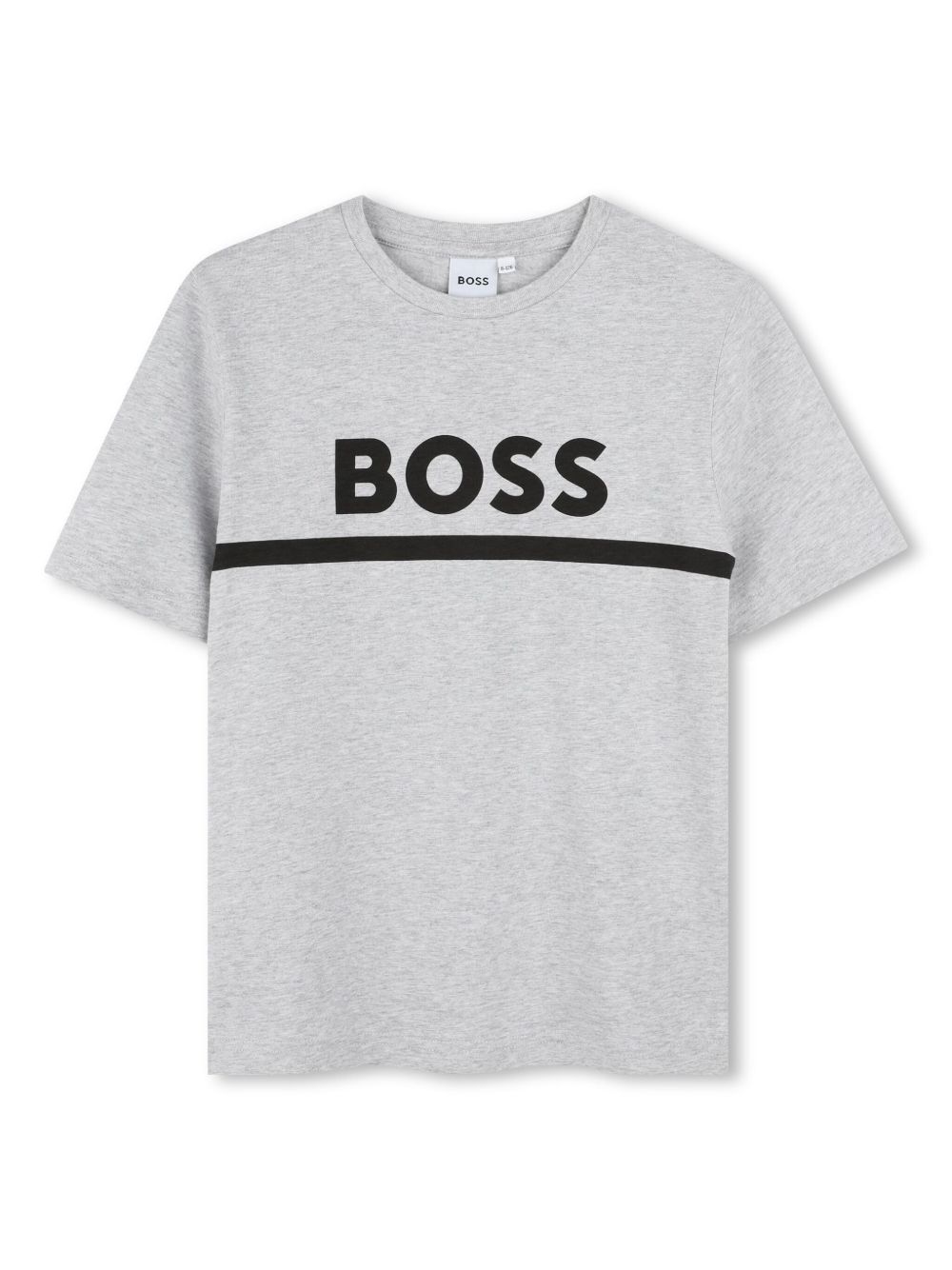 BOSS Kidswear logo印花棉T恤 - 灰色