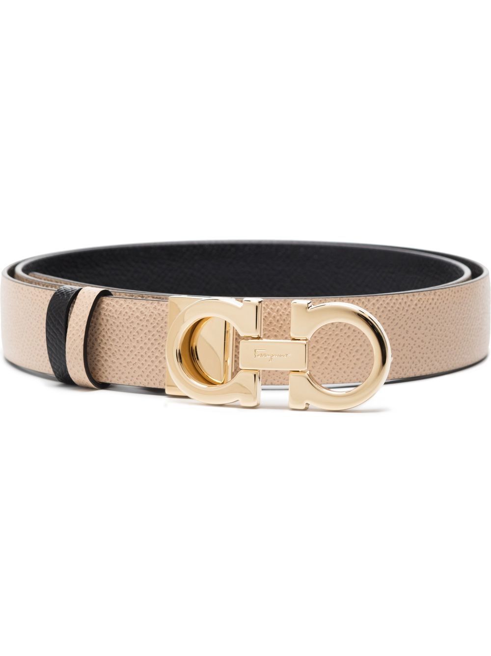 Ferragamo Donna logo标牌双面腰带 - 中性色