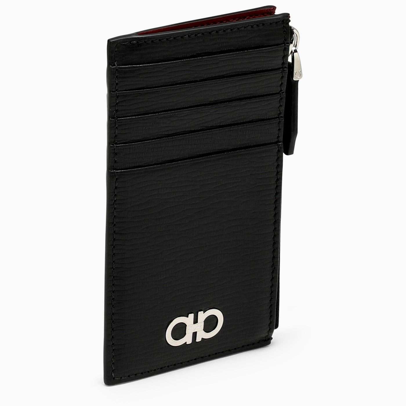 Ferragamo Black Leather Card Case