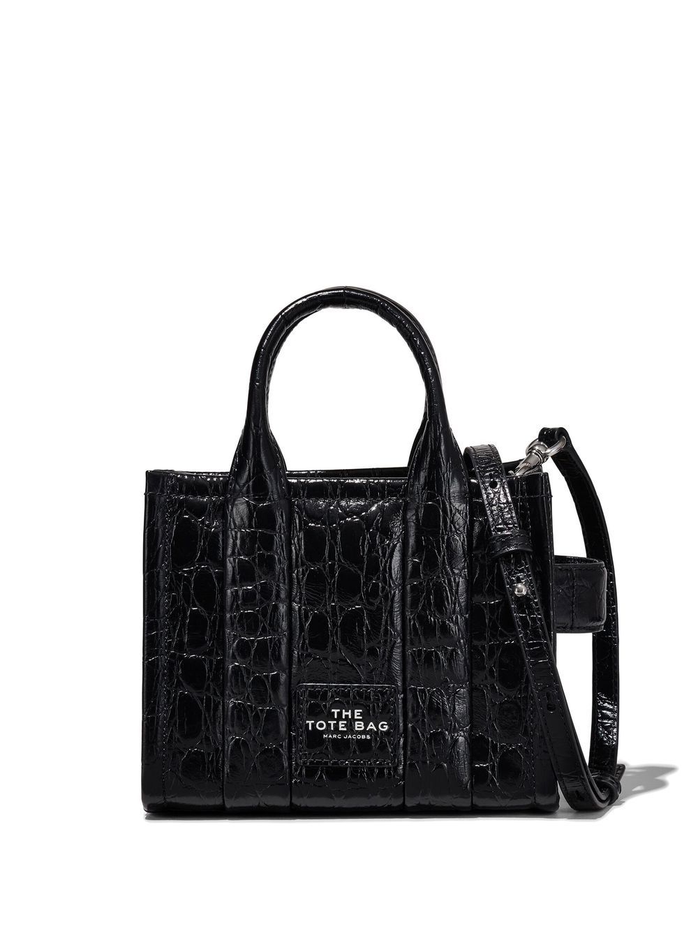 Marc Jacobs The Croc-Embossed Crossbody Tote 手提包 - 黑色