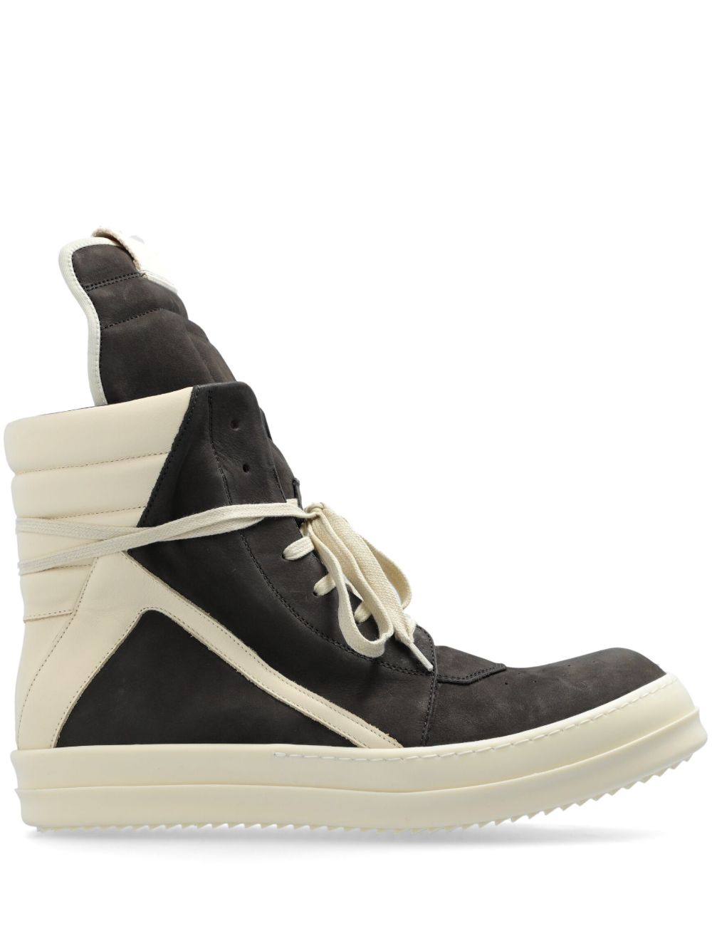 Rick Owens 系带高帮板鞋 - 黑色