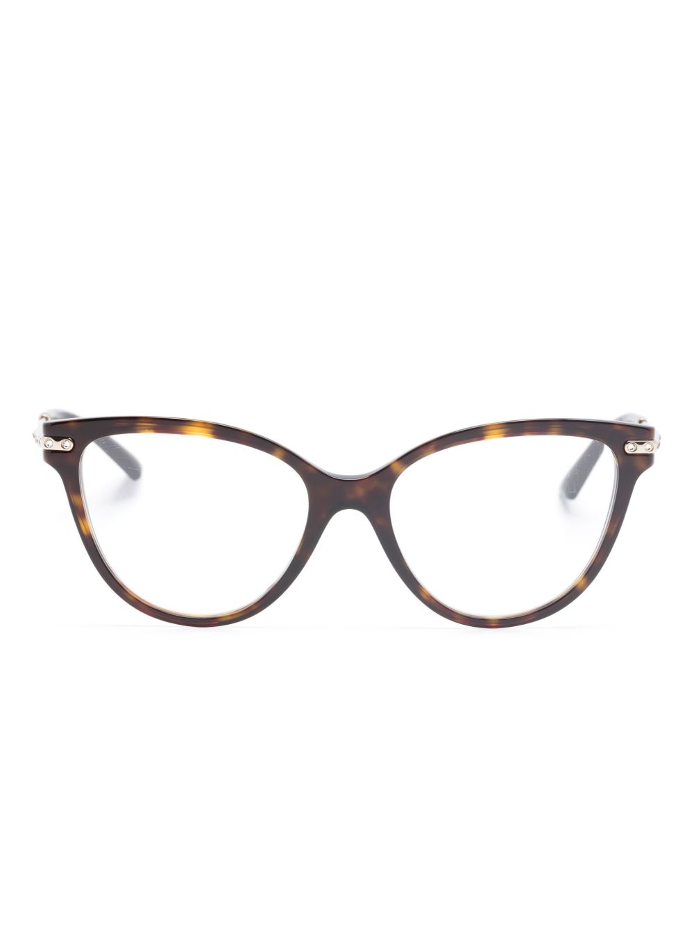 Jimmy Choo Eyewear 3001B 猫眼镜框眼镜 - 金色