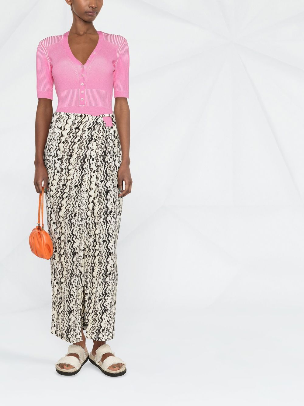 Jacquemus Le body Yauco polo领连体紧身衣 - 粉色