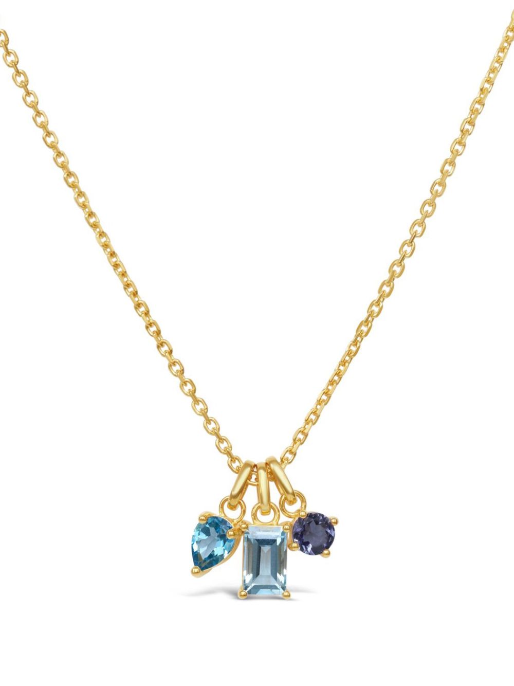 Dinny Hall Gem-Set Trilogy Pendant 项链 - 金色