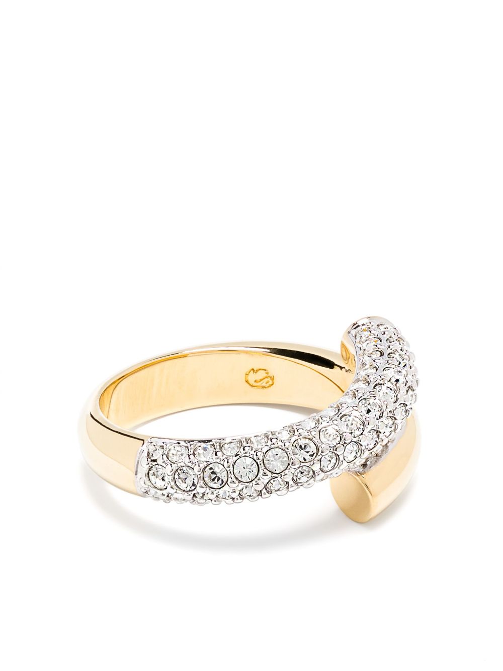 Swarovski Dextera 水晶缀饰戒指 - 金色