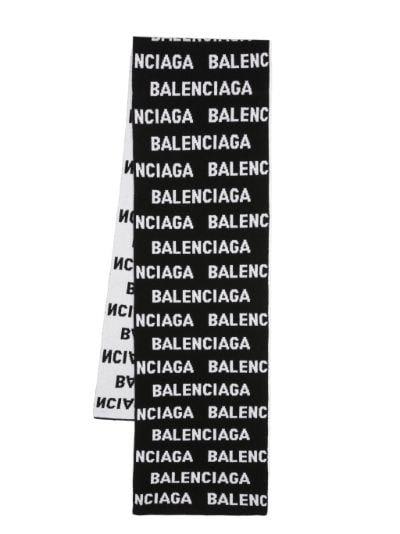 Balenciaga 标志嵌花围巾
